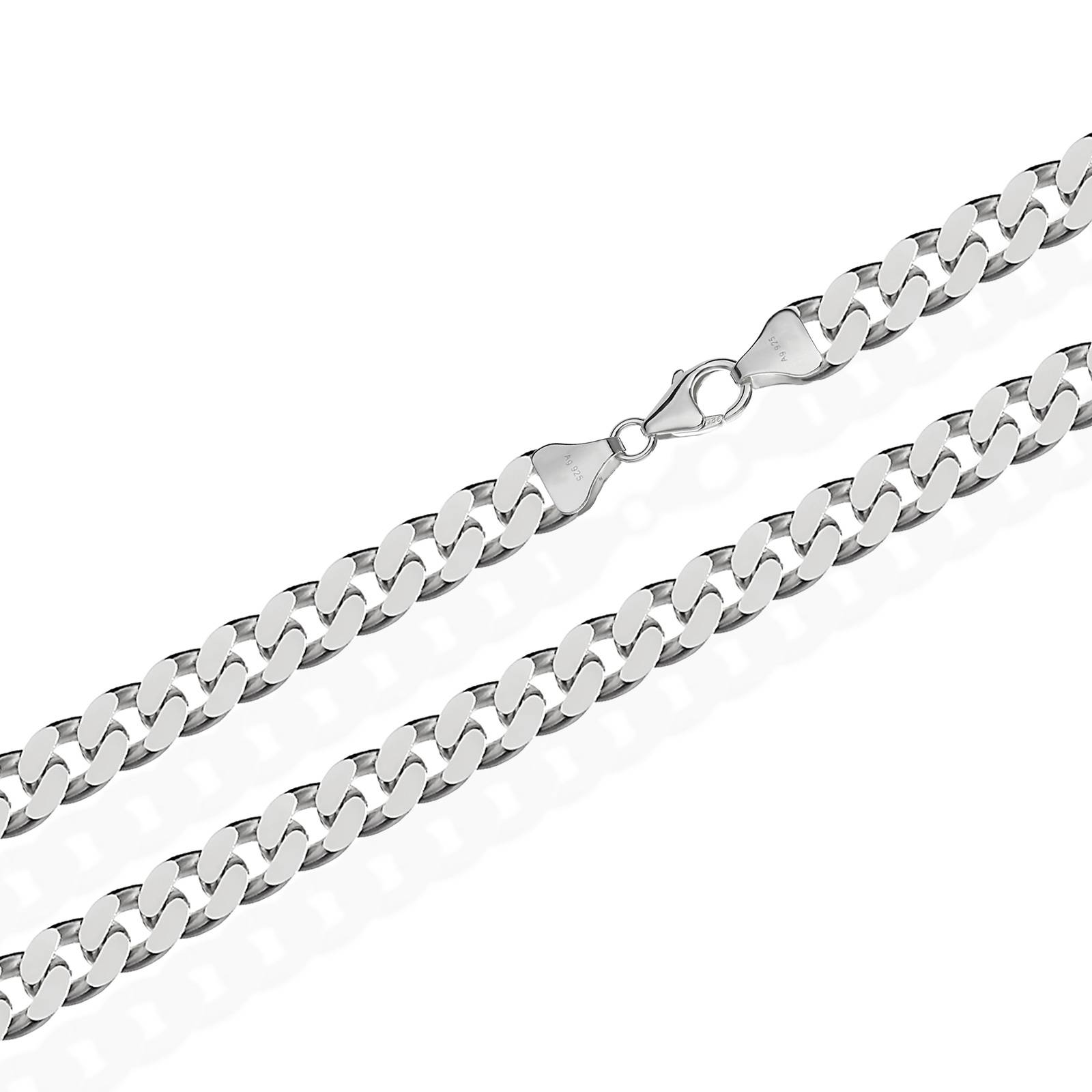 Panzerkette 6mm Silberkette Echt 925 Sterlingsilber 55cm Herren Silber Kette Neu 