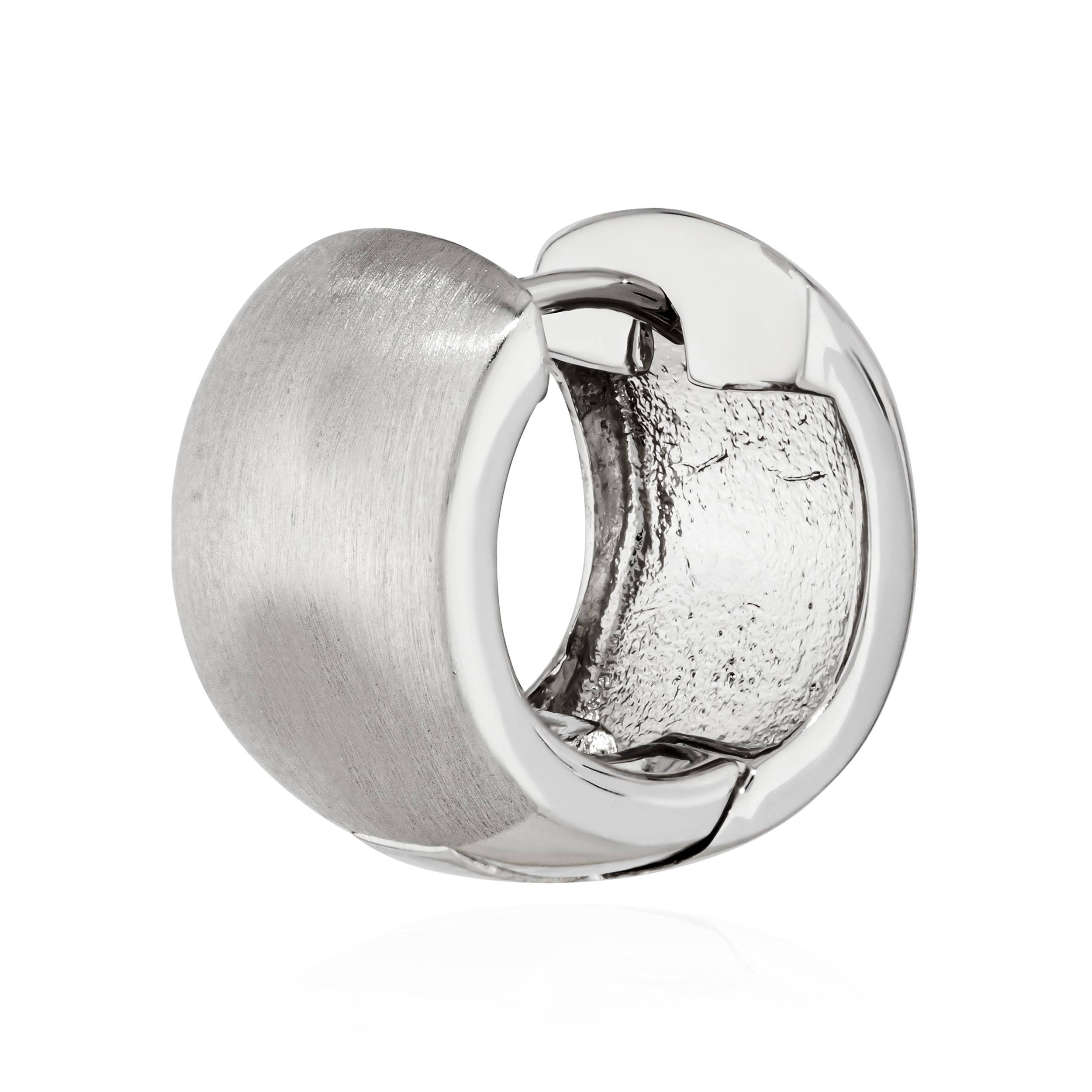 Singolo 925 classico argento sterling creolo pieghevole antiurto donna uomo - Foto 30 di 31