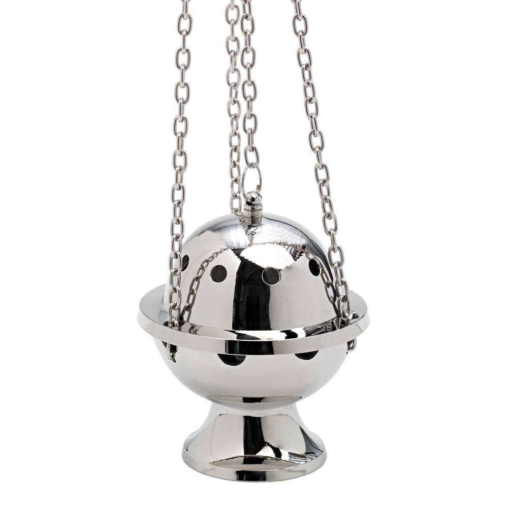 Weihrauchschwenker Weihrauchfass Silbern Messing Kette Handarbeit Rauchfass Neu - Bild 18 von 24